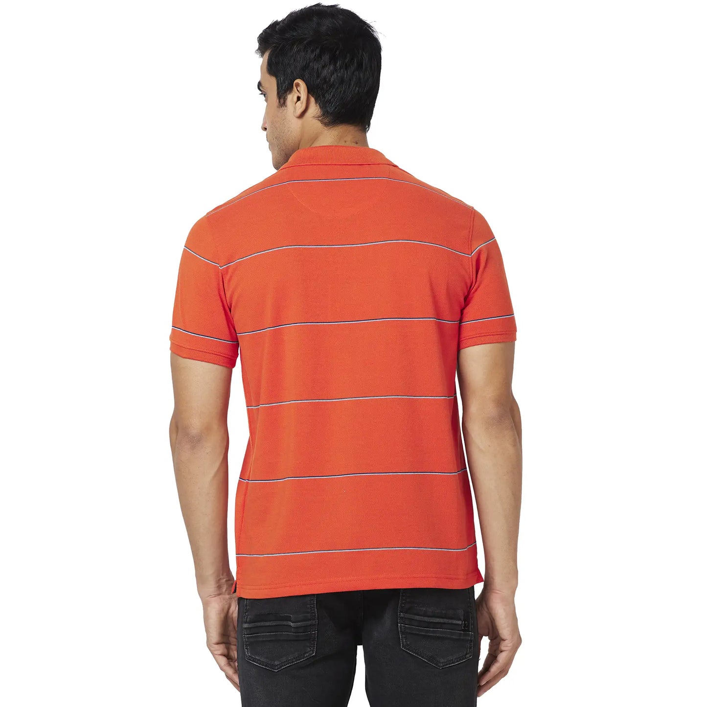 Men Slim Fit Green Polo