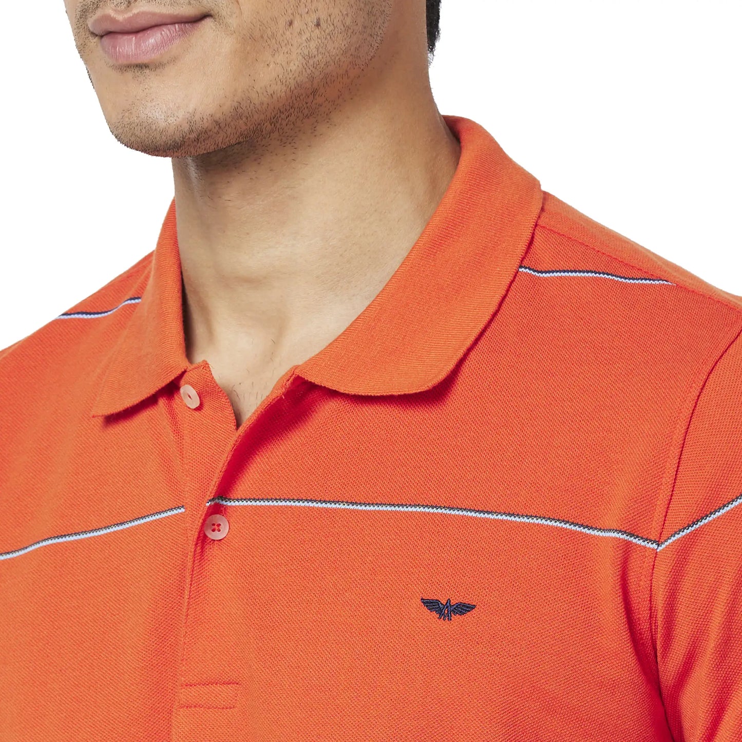 Men Slim Fit Green Polo