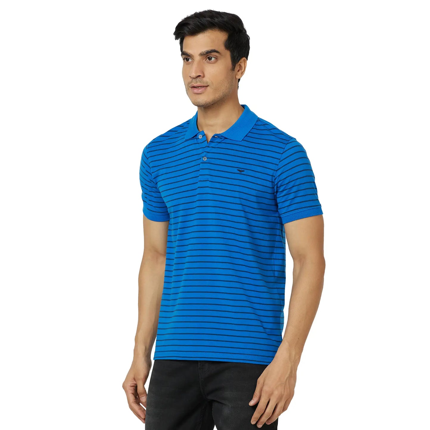 Men Slim Fit White Polo