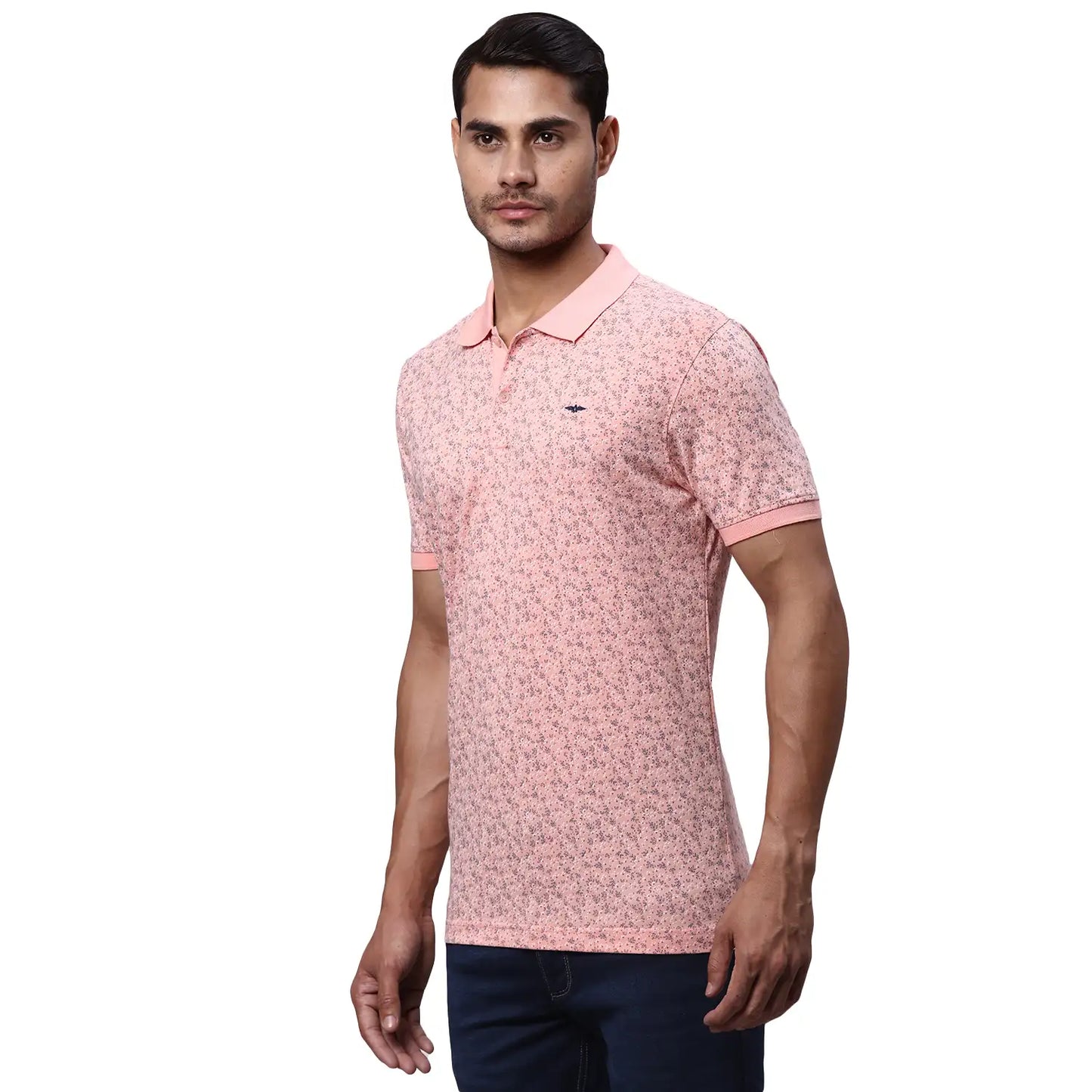 Men Slim Fit White T-Shirt
