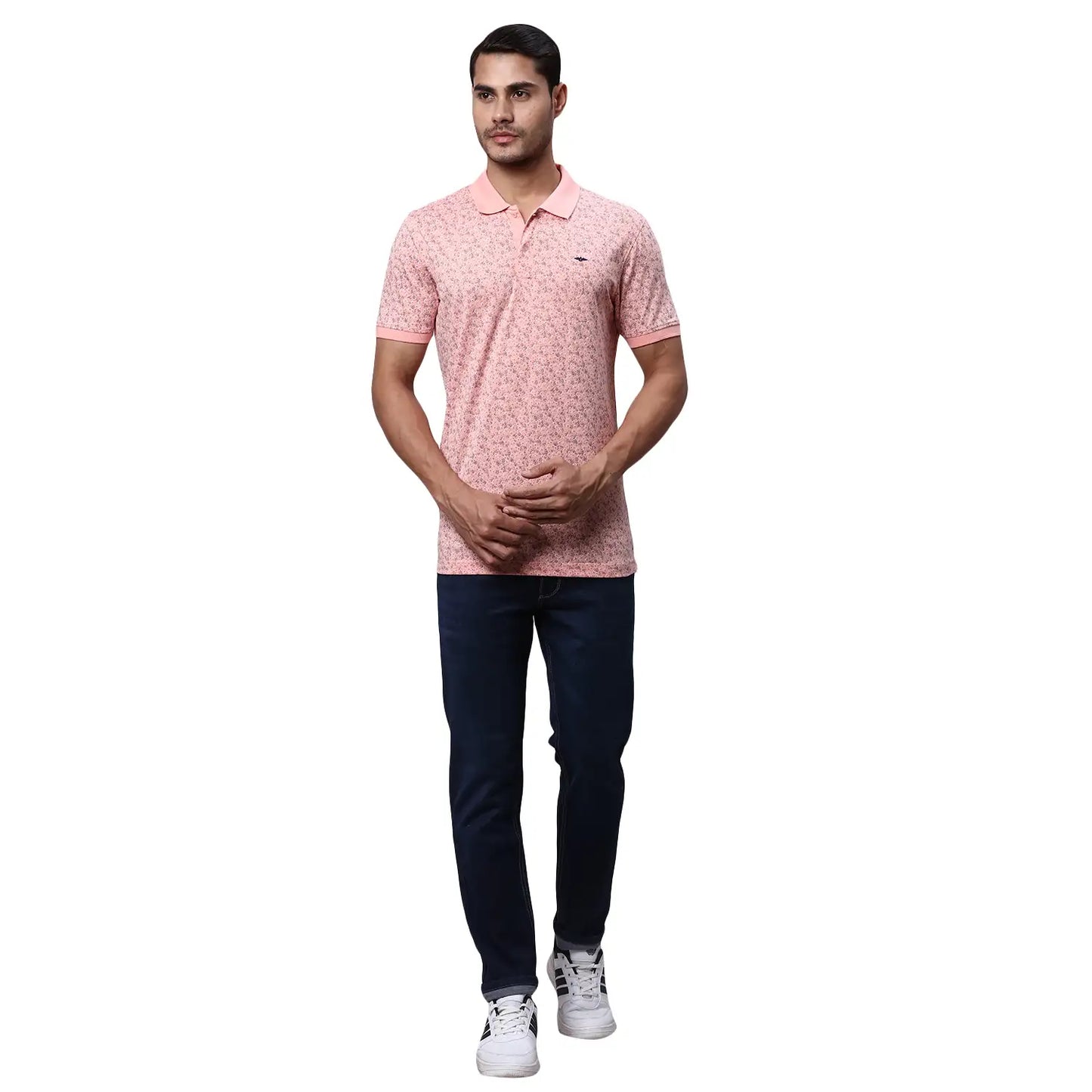 Men Slim Fit White T-Shirt