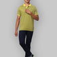 Men Slim Fit Blue T-Shirt