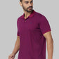 Men Slim Fit Blue Polo