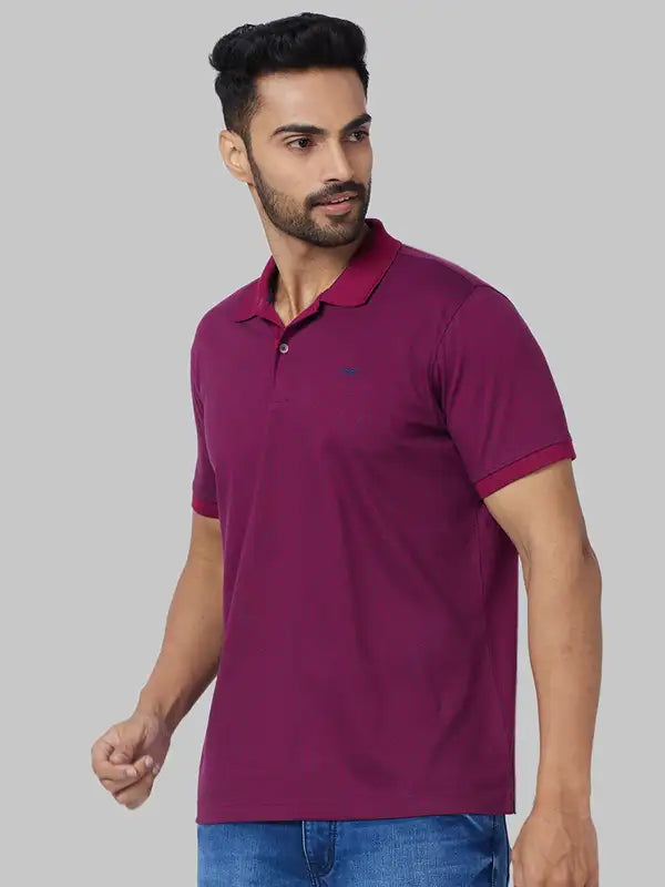 Men Slim Fit Blue Polo