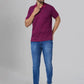 Men Slim Fit Blue Polo