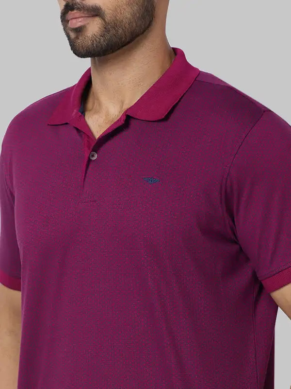 Men Slim Fit Blue Polo