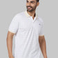 Men Slim Fit Grey Polo