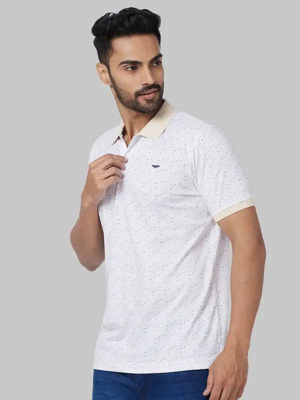 Men Slim Fit Grey Polo