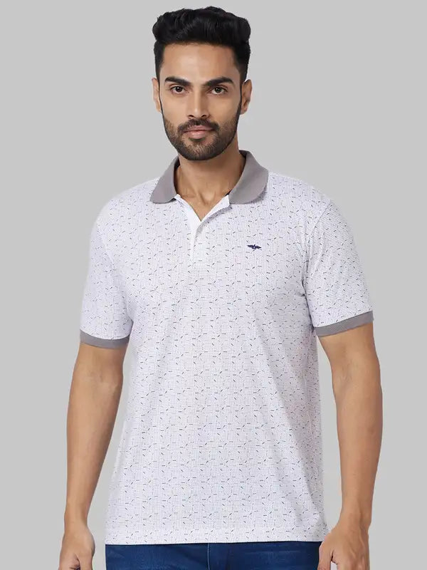 Men Slim Fit Blue Polo