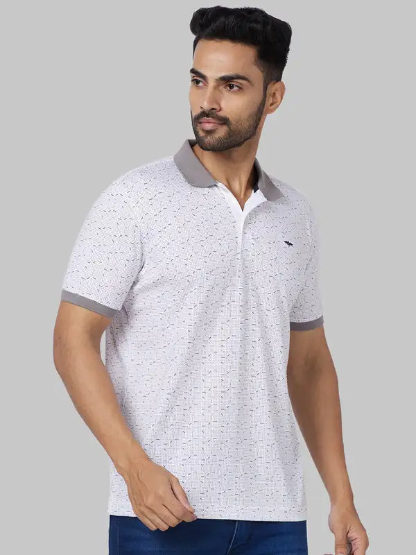 Men Slim Fit Blue Polo