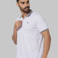 Men Slim Fit Blue Polo