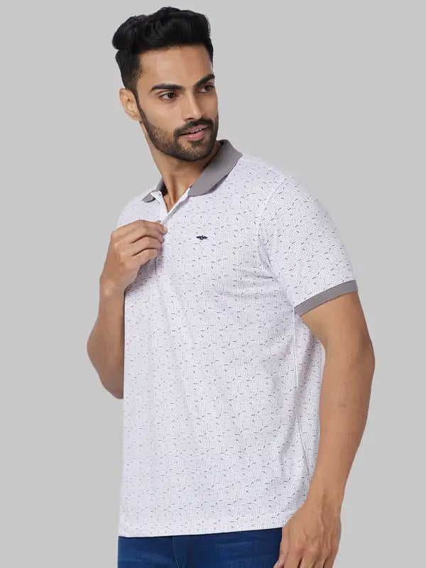 Men Slim Fit Blue Polo