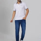 Men Slim Fit Blue Polo