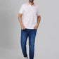 Men Slim Fit Blue Polo