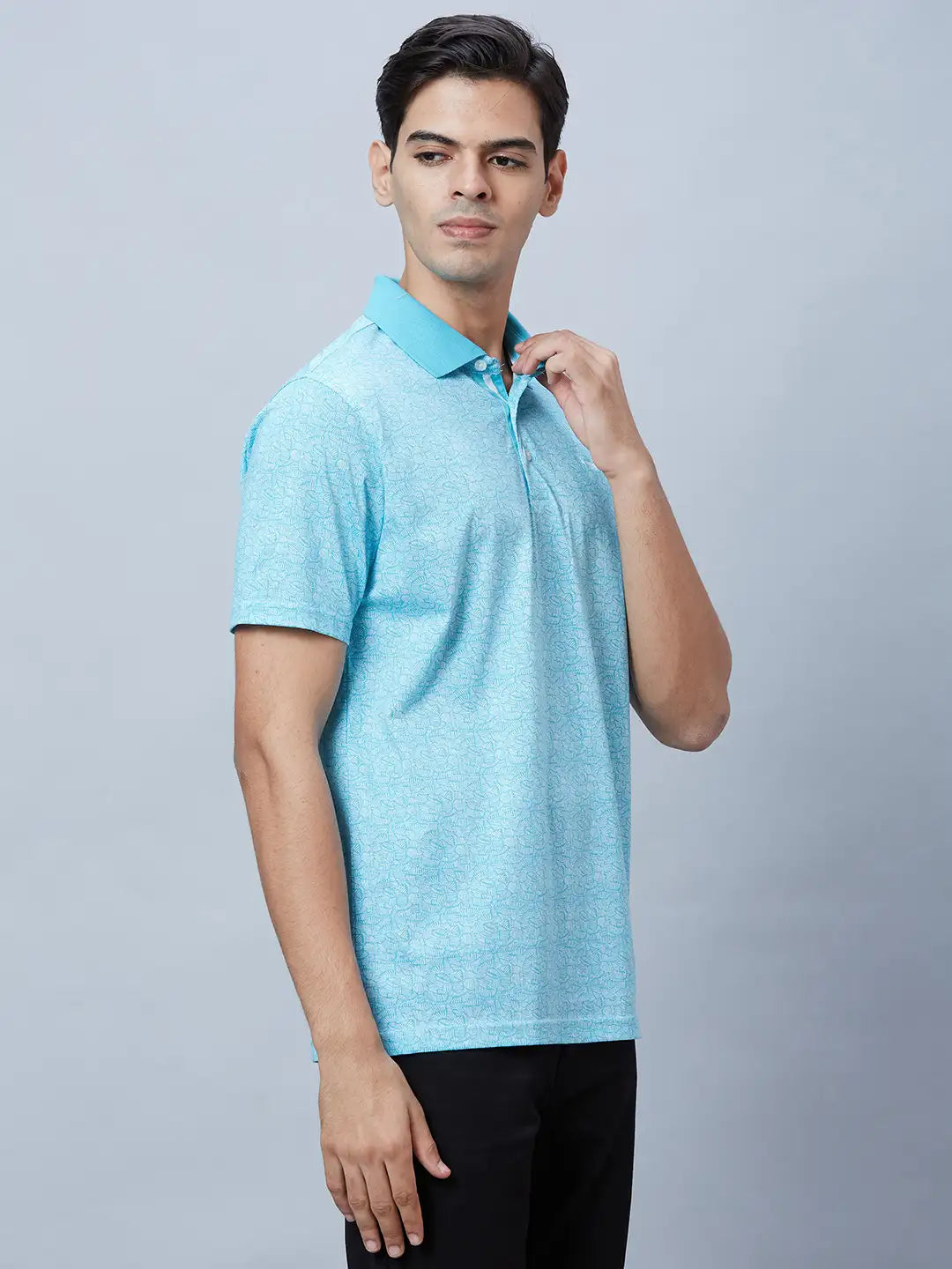 Men Red Regular Fit Print Cotton T-Shirt