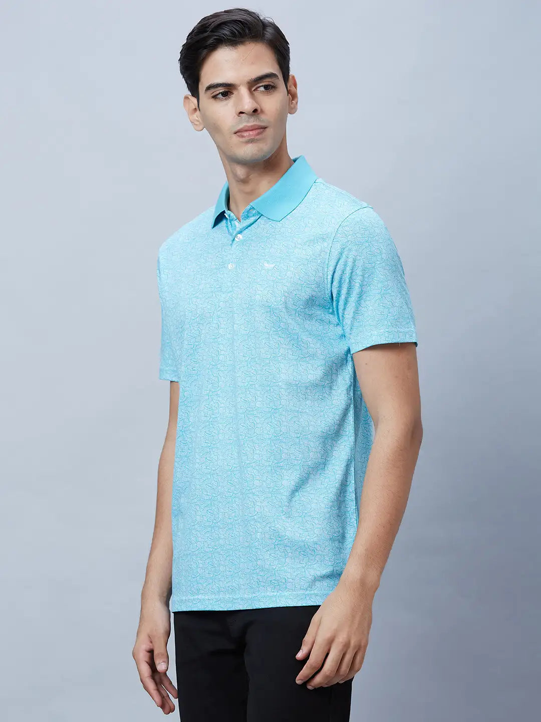 Men Red Regular Fit Print Cotton T-Shirt