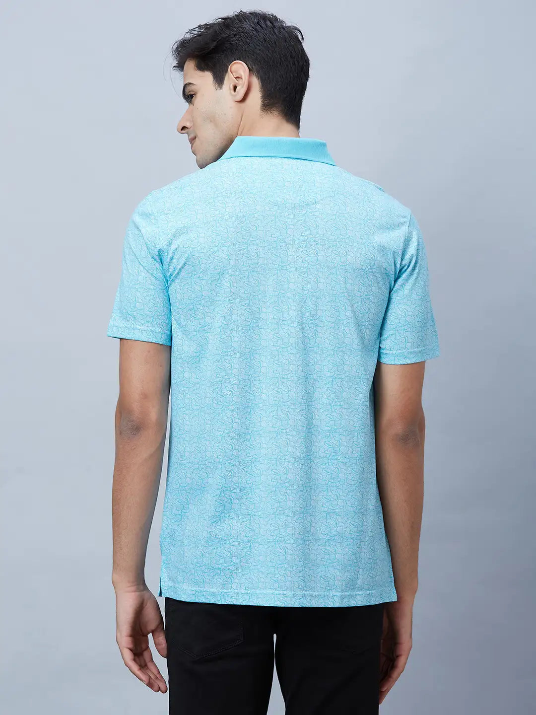 Men Red Regular Fit Print Cotton T-Shirt