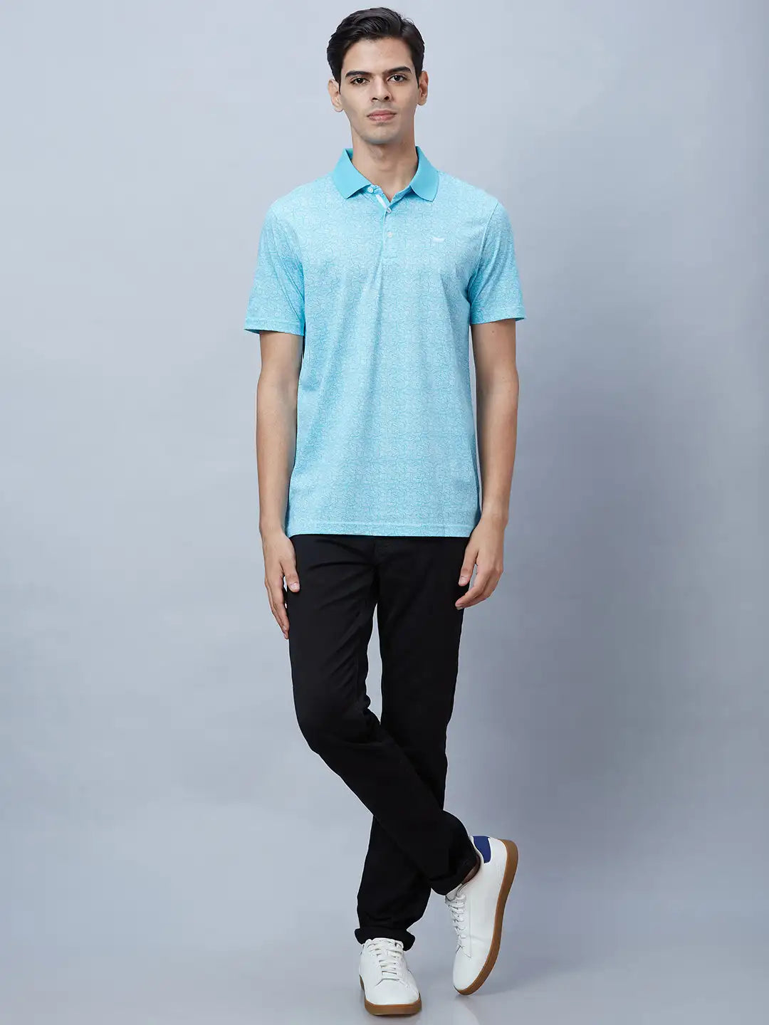 Men Red Regular Fit Print Cotton T-Shirt