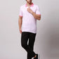 Park Avenue Men Green Stripe Slim Fit Cotton Blend T-Shirt