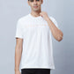 Men Grey Slim Fit Solid Cotton Blend T-Shirt