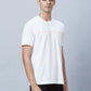 Men Grey Slim Fit Solid Cotton Blend T-Shirt