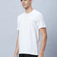Men Grey Slim Fit Solid Cotton Blend T-Shirt