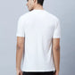 Men Grey Slim Fit Solid Cotton Blend T-Shirt