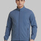 Park Avenue Men Green Solid Polyester Full Sleeve Bomber Jacket