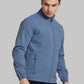 Park Avenue Men Green Solid Polyester Full Sleeve Bomber Jacket