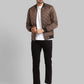 Men Regular Fit Grey Jacket