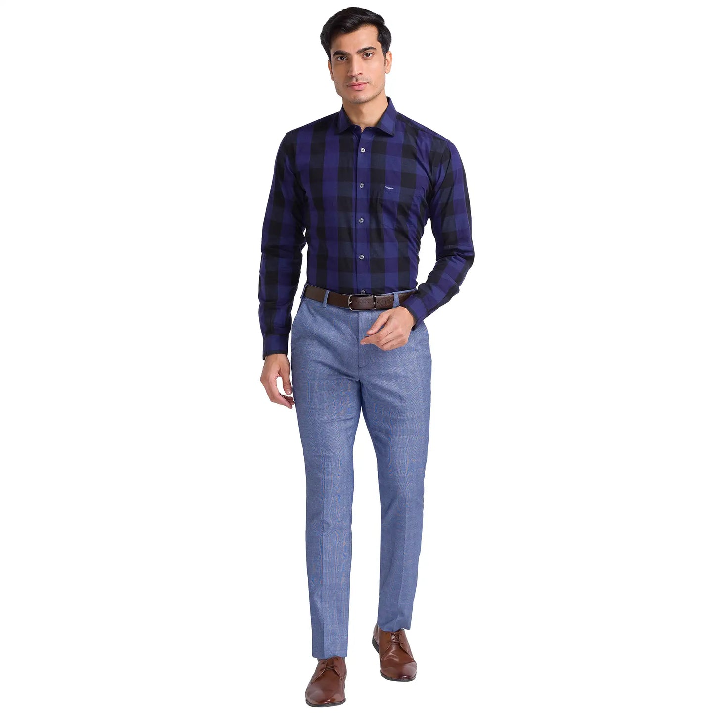 Men Super Slim Fit Grey Suit