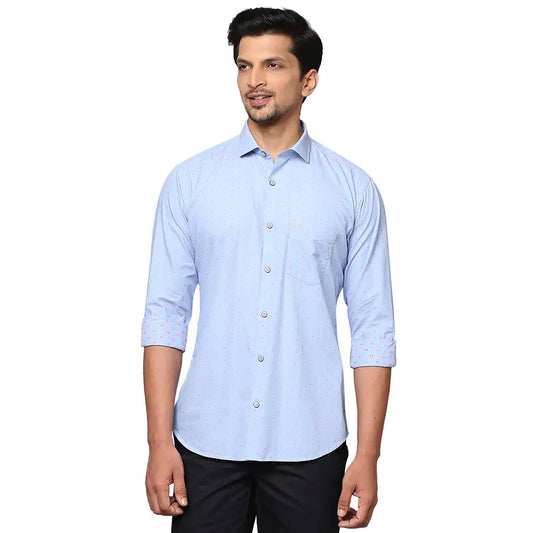 Men Slim Fit Medium Green Shirt