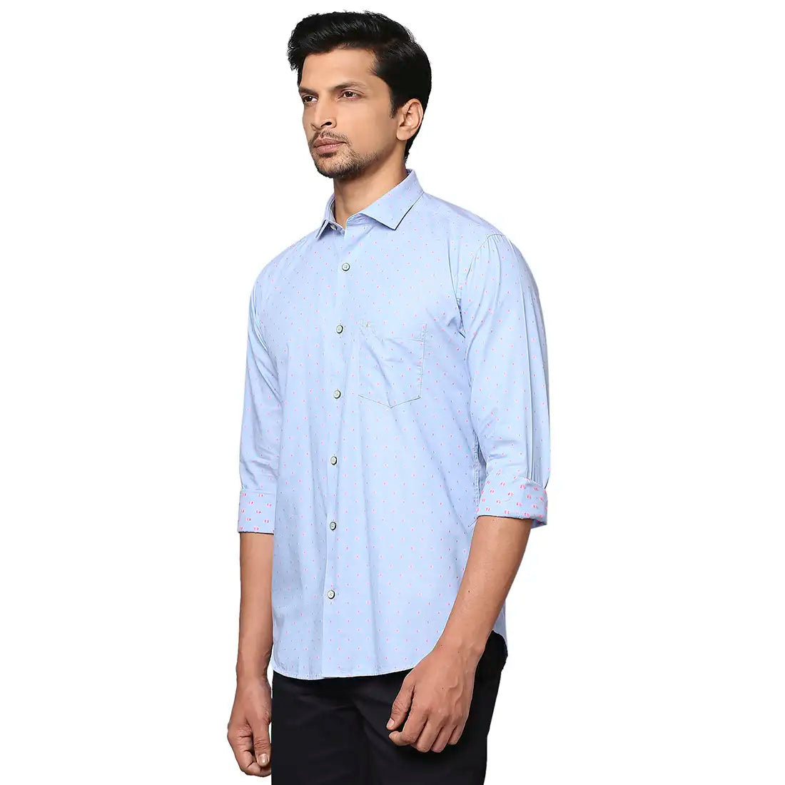 Men Slim Fit Medium Green Shirt