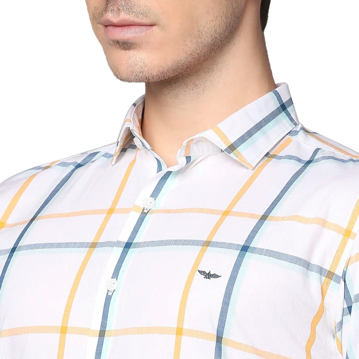 Men Slim Fit Medium Petrol Shirt