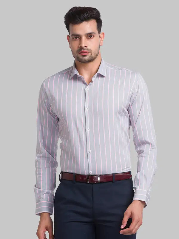 Men Slim Fit Blue Shirt