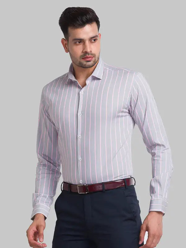 Men Slim Fit Blue Shirt