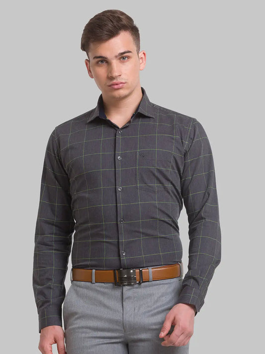 Men Slim Fit Blue Shirt