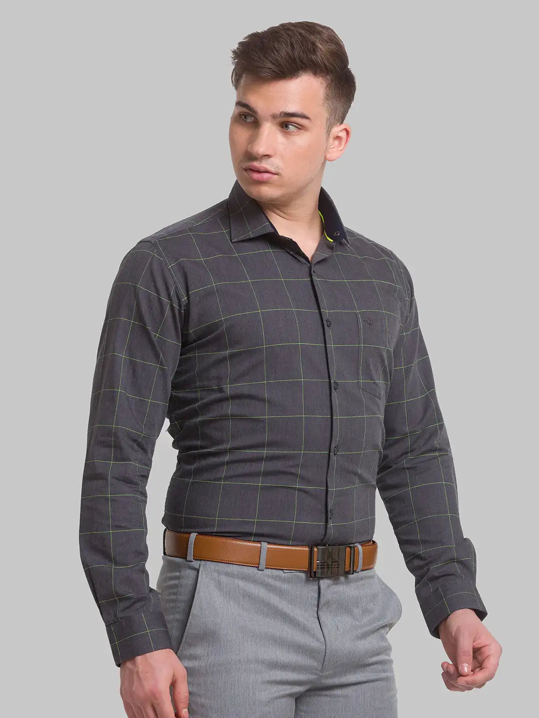 Men Slim Fit Blue Shirt