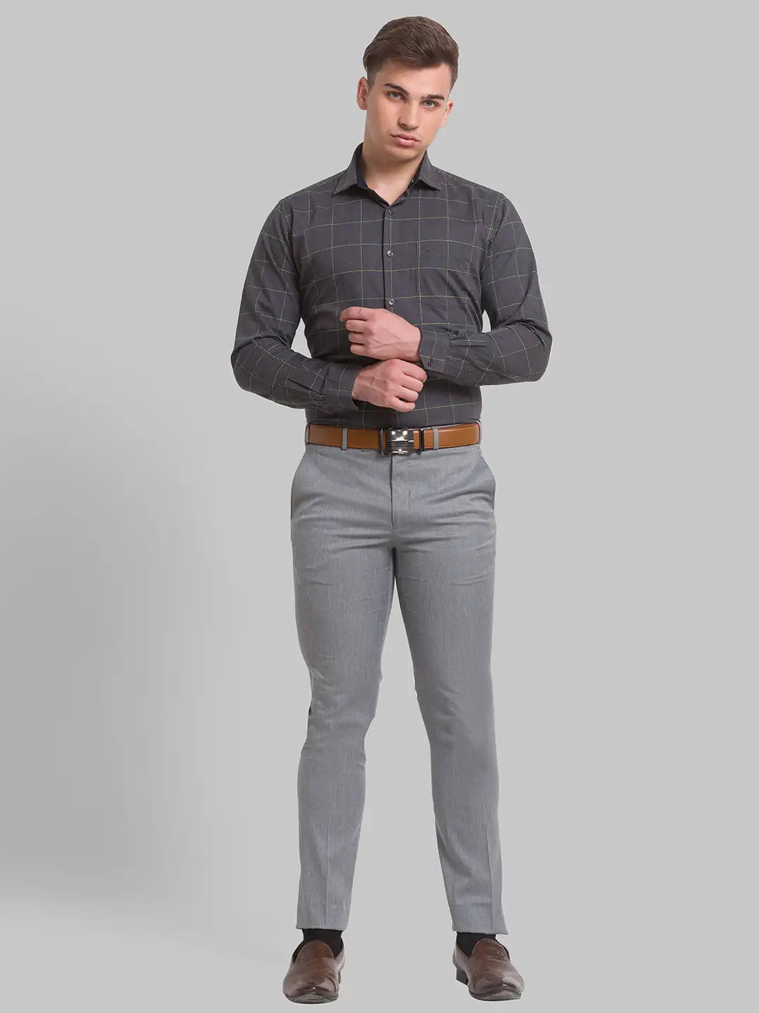 Men Slim Fit Blue Shirt