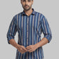 Men Slim Fit Brown Shirt