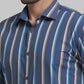 Men Slim Fit Brown Shirt