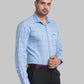 Men Slim Fit Blue Shirt