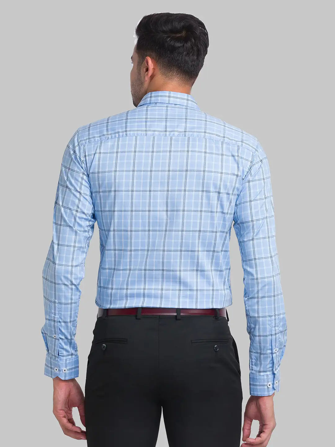 Men Slim Fit Blue Shirt