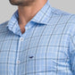 Men Slim Fit Blue Shirt