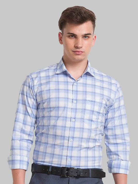 Men Slim Fit Grey Shirt