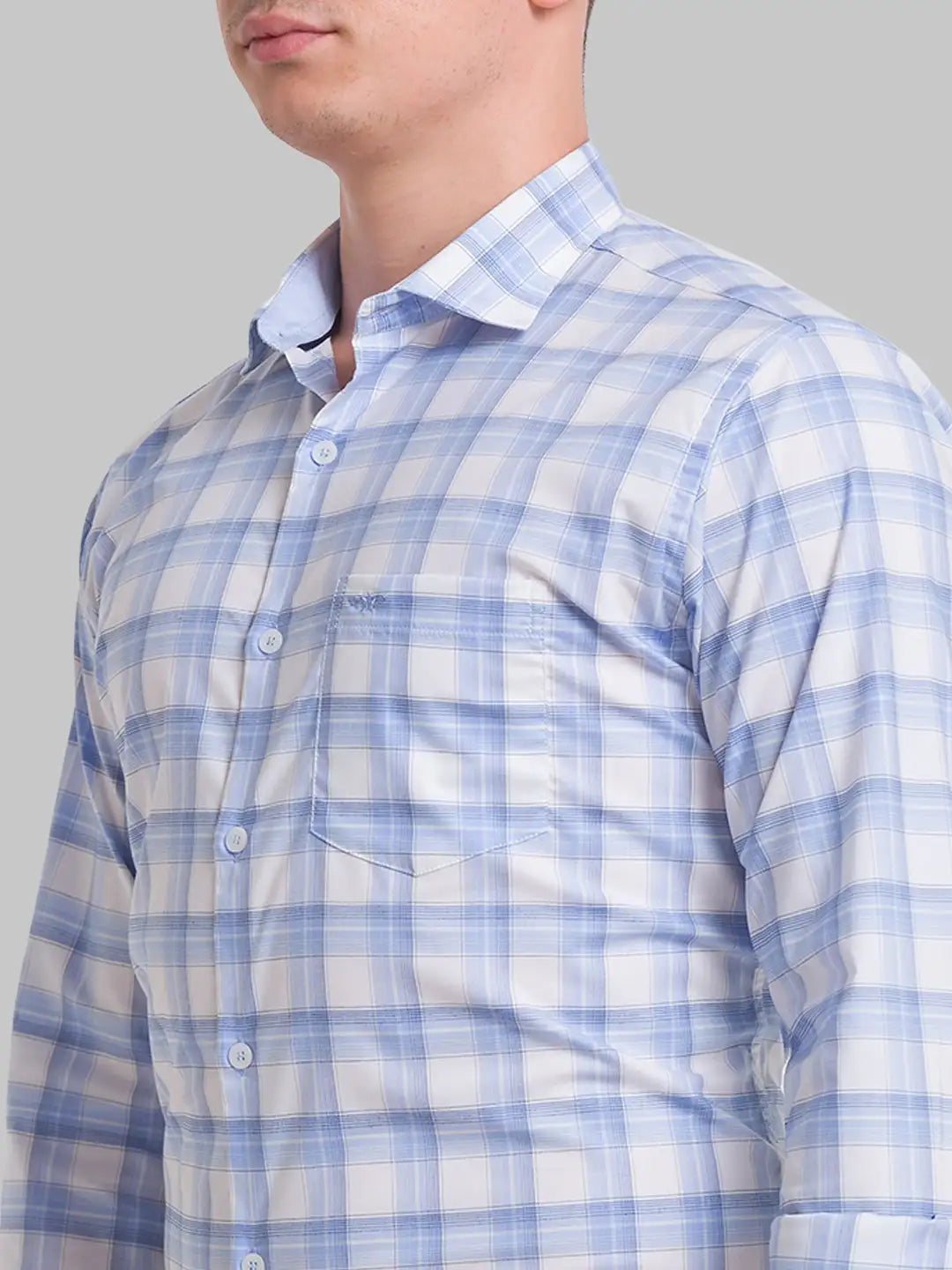 Men Slim Fit Grey Shirt