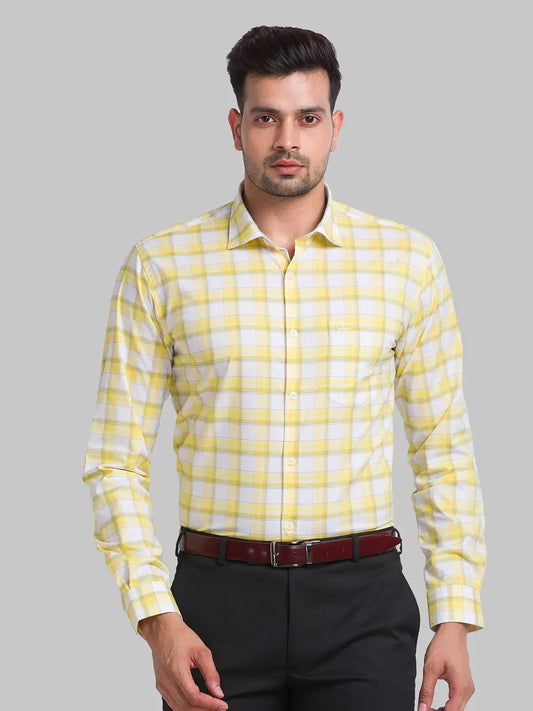 Men Slim Fit Green Shirt