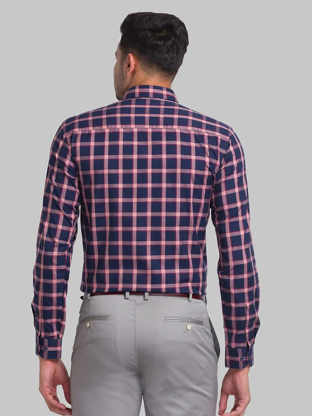 Men Slim Fit Blue Shirt