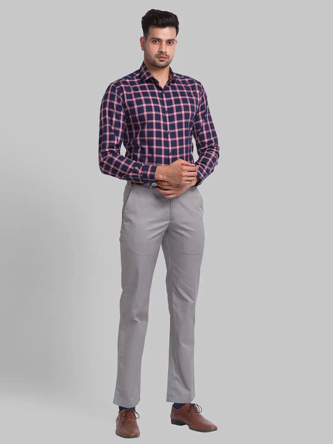 Men Slim Fit Blue Shirt
