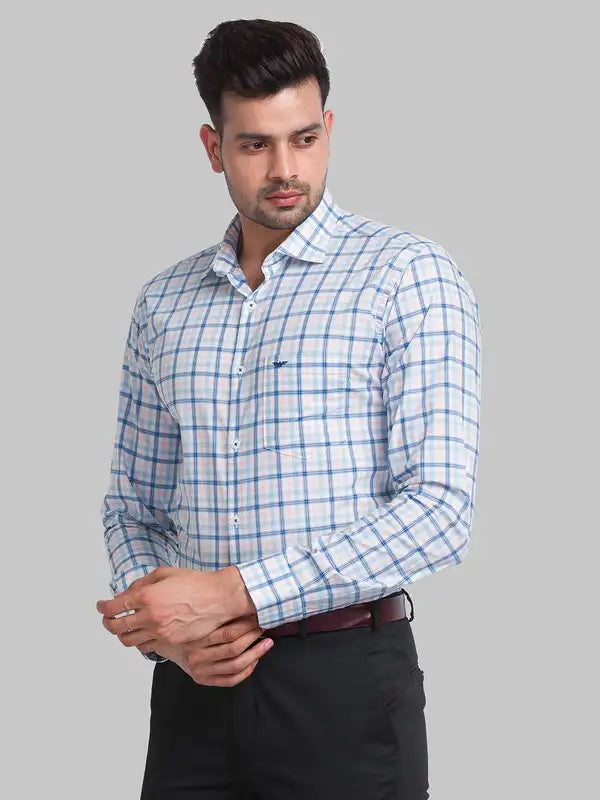 Men Slim Fit Blue Shirt